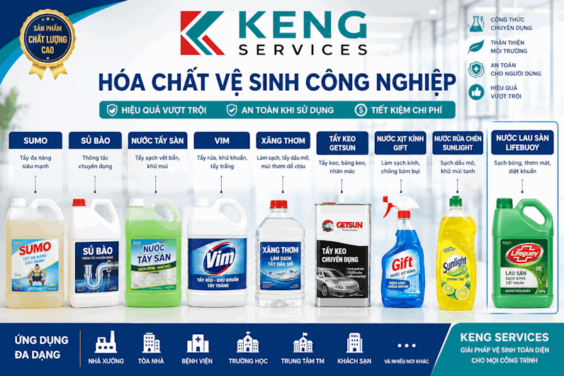 hóa chất vệ sinh công nghiệp